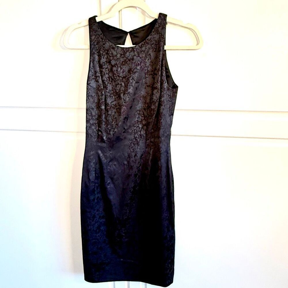 NWT  Jay Godfrey black sheath texture dress, Size 2